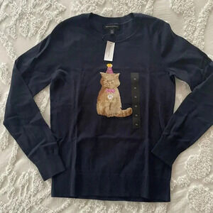 Banana Republic Cute Crew Neck Kitten Cat Tee